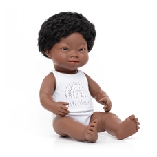 Miniland Baby Doll African Boy with Down's Syndrome